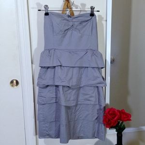 J. CREW Gray Strapless Cocktail Dress Size 0